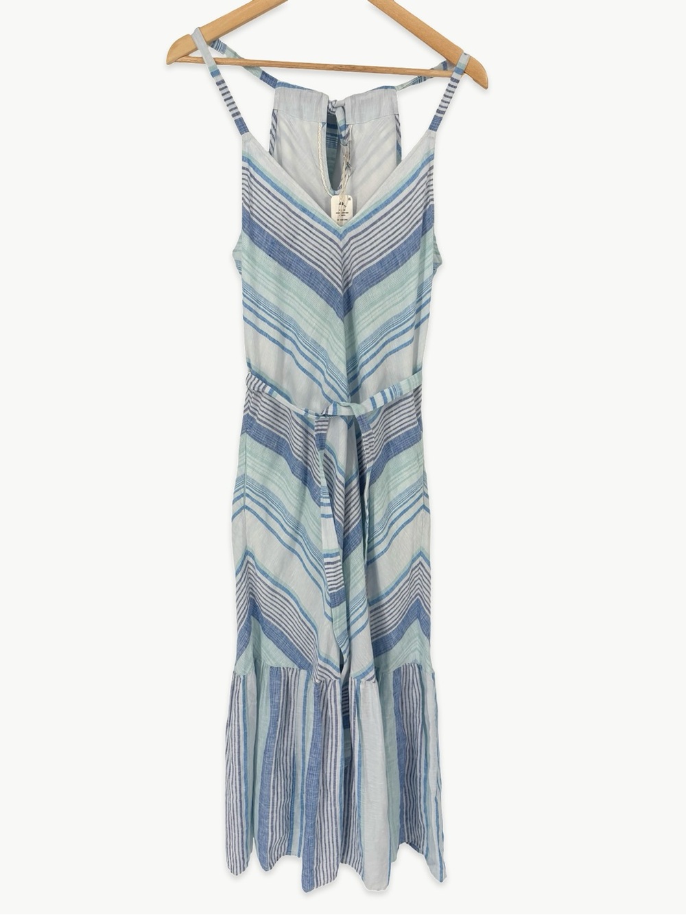 Tommy Bahama Ocean Reverie Maxi Dress Size Small Linen Stripe NWT Resort Beach - Picture 10 of 16